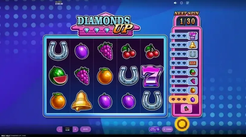 Diamonds Up slot screenshot 