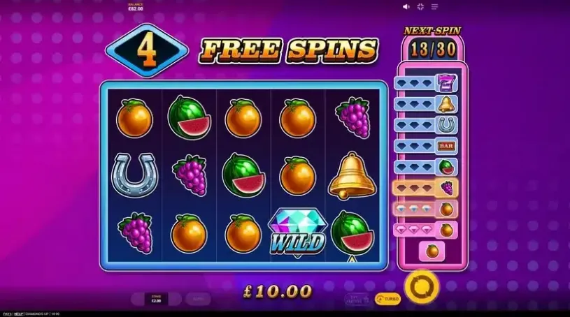 Diamonds Up slot screenshot 