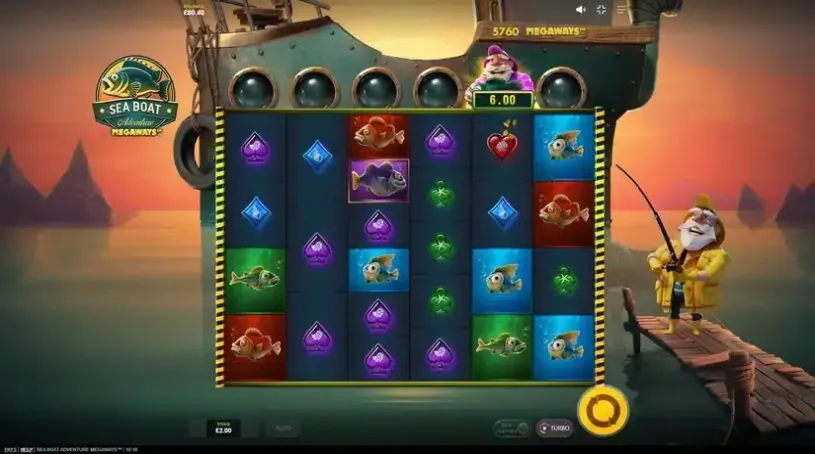 Sea Boat Adventure MegaWays slot screenshot 