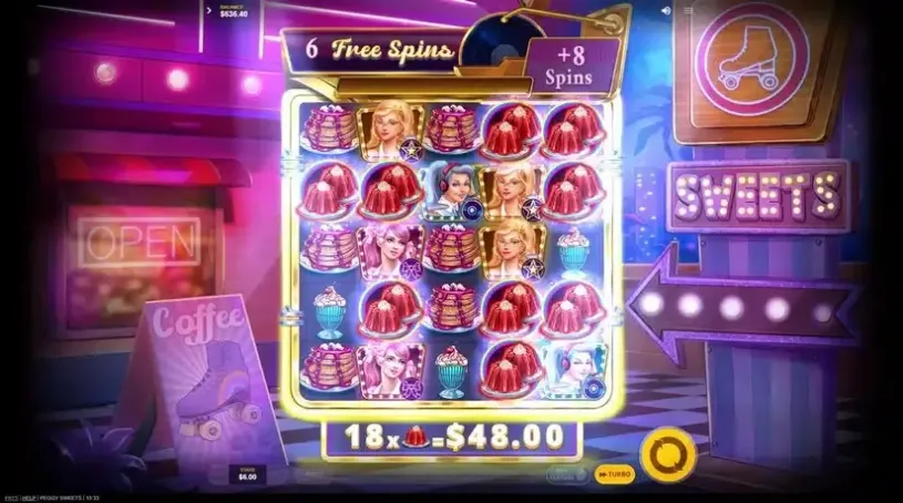 Peggy Sweets slot screenshot 