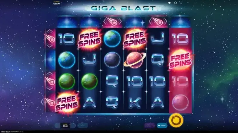 Giga Blast slot screenshot 2