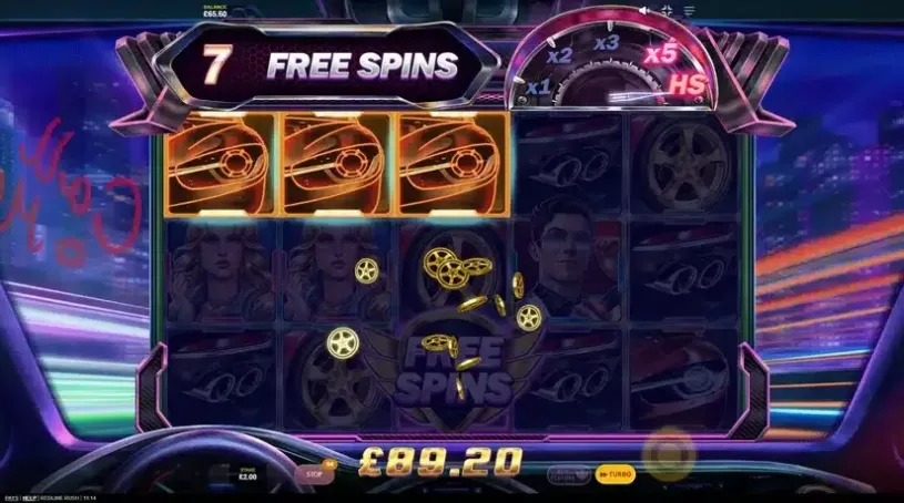 Redline Rush slot screenshot 