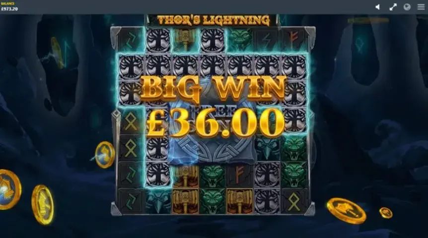 Thor’s Lightning slot screenshot 