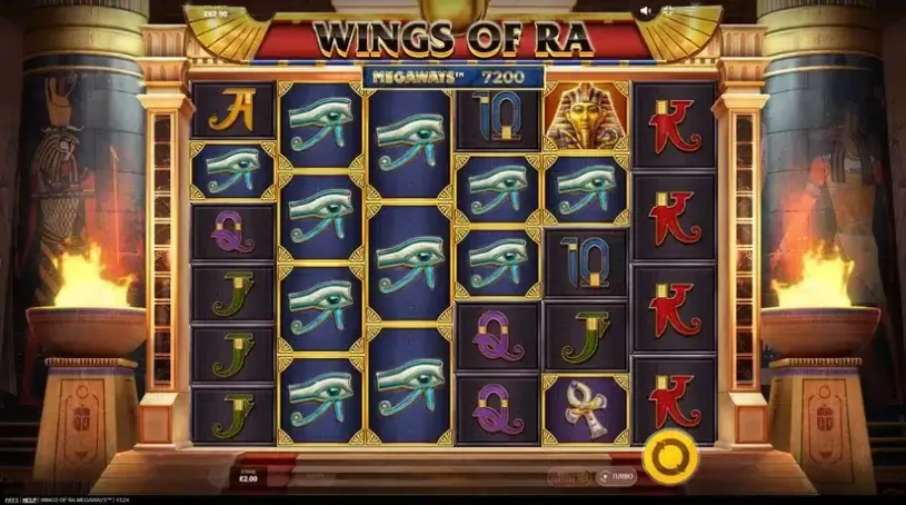 Wings of Ra Megaways slot screenshot 