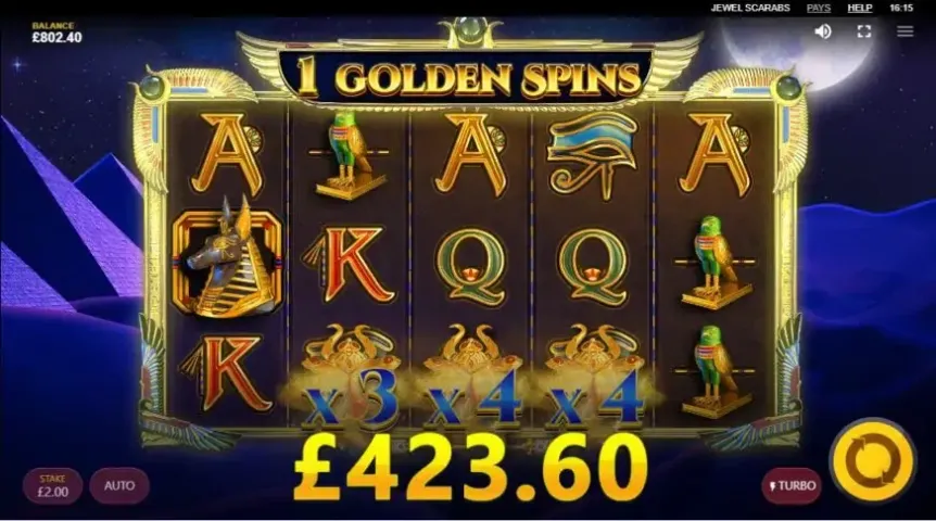 Jewel Scarabs slot screenshot 