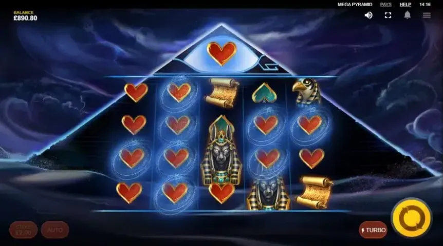 Mega Pyramid slot screenshot 2