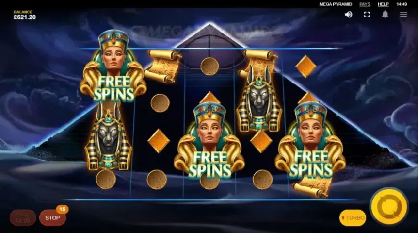 Mega Pyramid slot screenshot 4