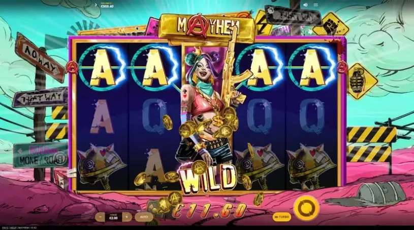Mayhem slot screenshot 2