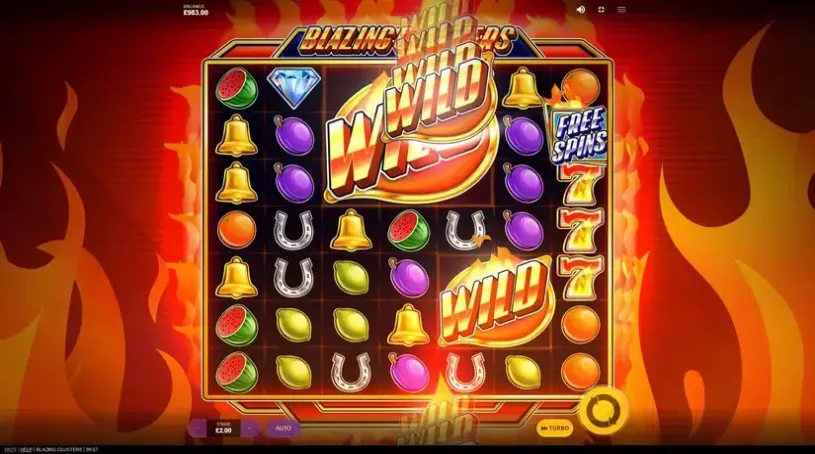Blazing Clusters slot screenshot 4