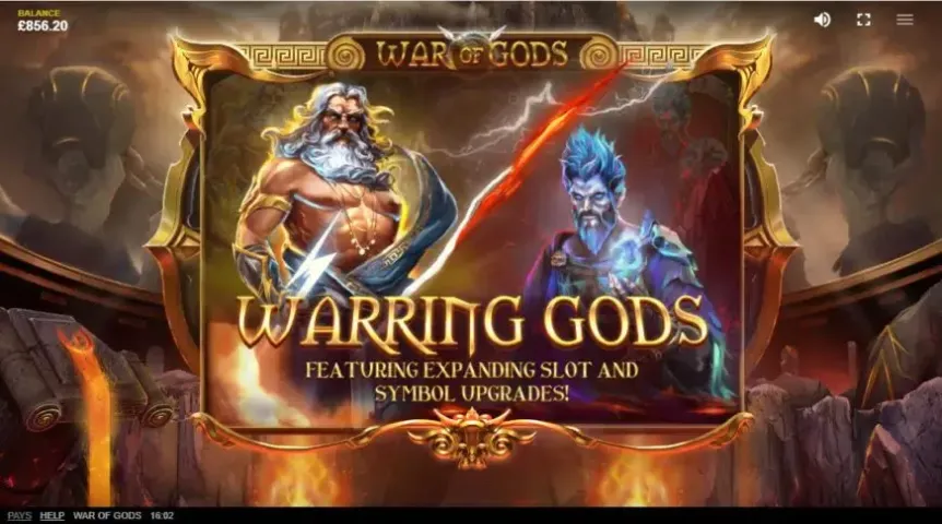 War of Gods slot screenshot 2