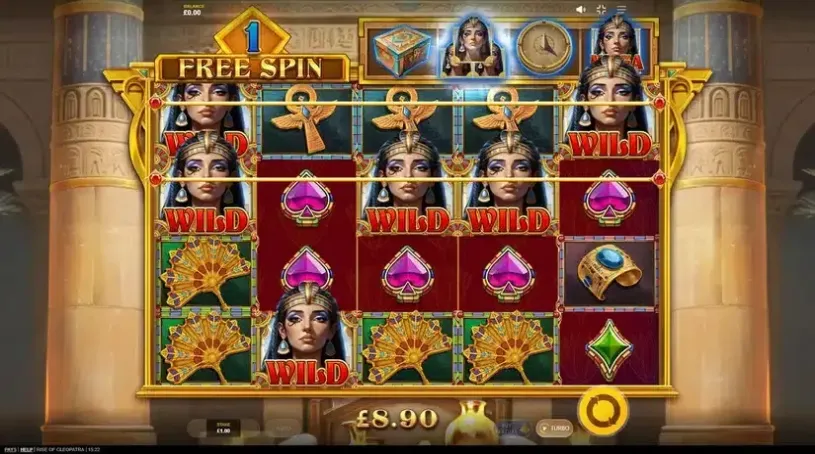 Rise of Cleopatra slot screenshot 