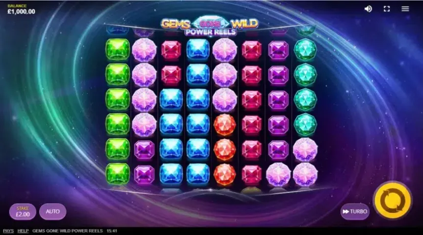 Gems Gone Wild: Power Reels slot screenshot 