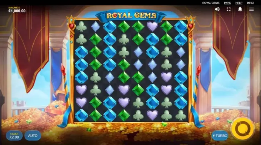 Royal Gems slot screenshot 1