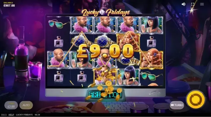Lucky Fridays slot screenshot 