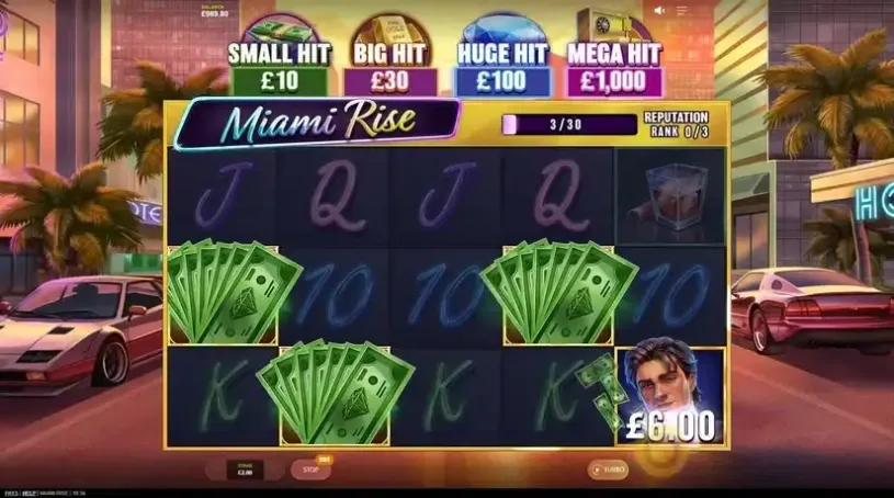 Miami Rise slot screenshot 2