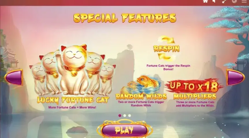 Lucky Fortune Cat slot screenshot 