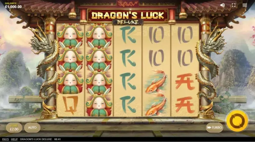 Dragon’s Luck Deluxe slot screenshot 