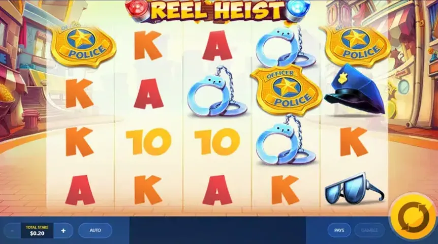 Reel Heist slot screenshot 