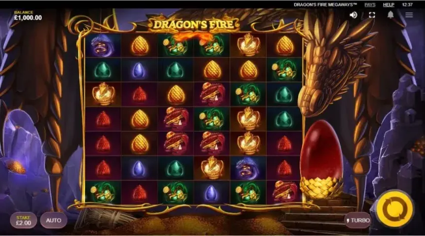 Dragon’s Fire MegaWays slot screenshot 