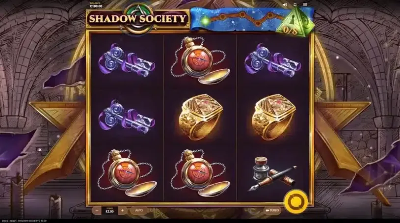 Shadow Society slot screenshot 