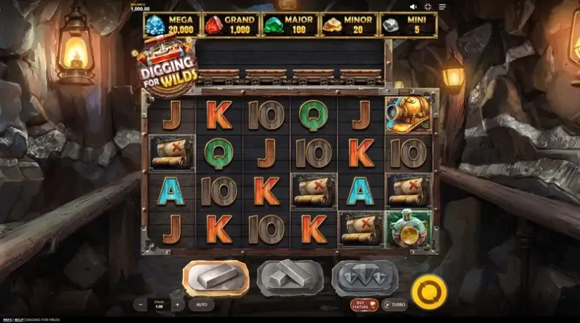 Digging for Wilds slot screenshot 