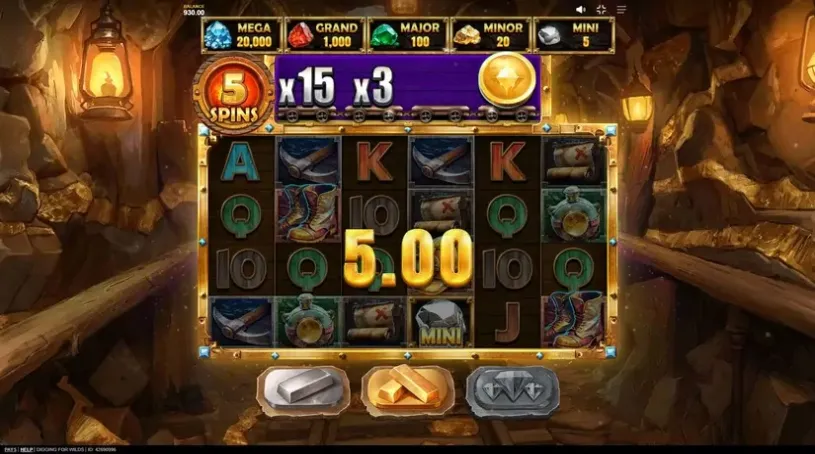 Digging for Wilds slot screenshot 