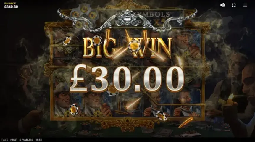 5 Families slot screenshot 