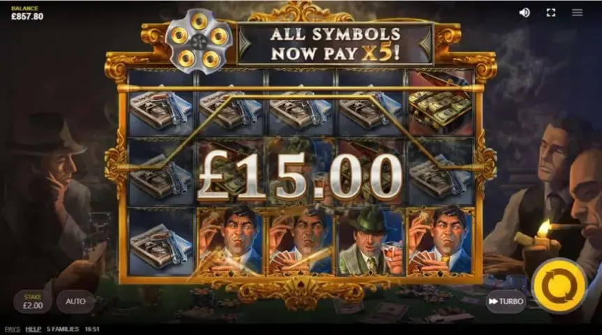 5 Families slot screenshot 3