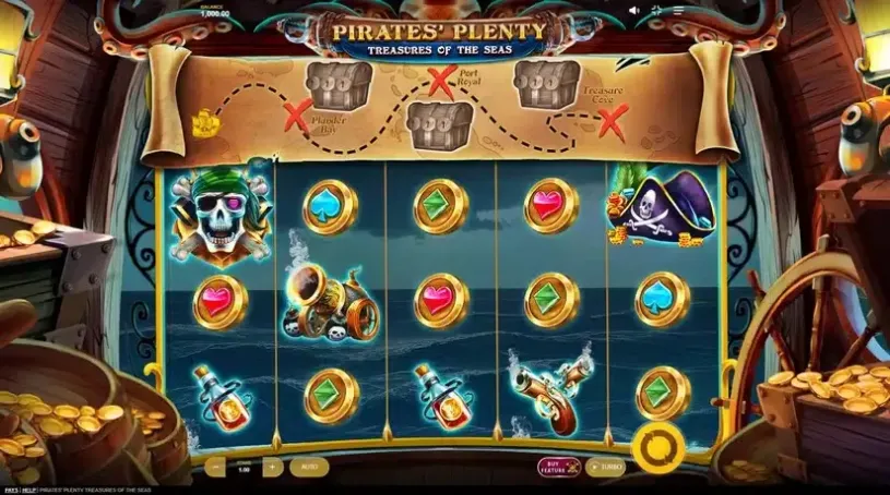 Pirates’ Plenty Treasures of the Seas slot screenshot 
