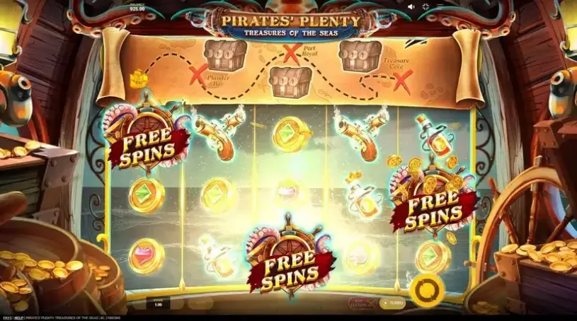 Pirates’ Plenty Treasures of the Seas slot screenshot 2