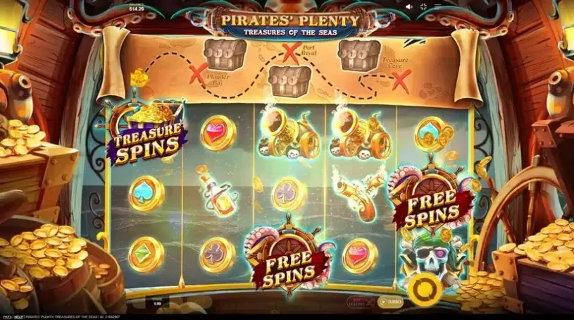 Pirates’ Plenty Treasures of the Seas slot screenshot 5