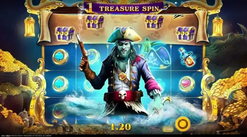Pirates’ Plenty Treasures of the Seas slot screenshot 