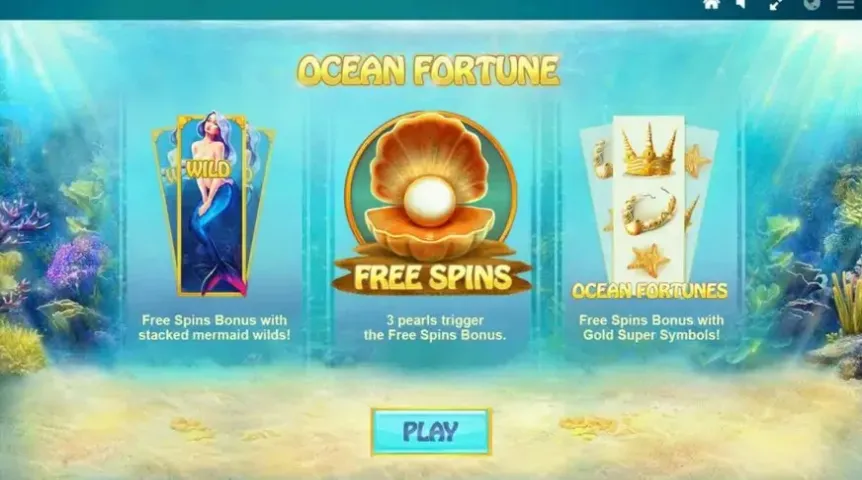 Ocean Fortune slot screenshot 