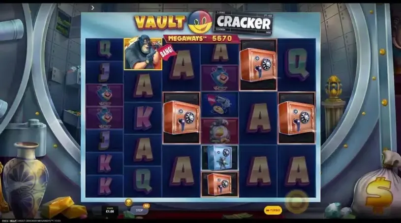 Vault Cracker Megaways slot screenshot 