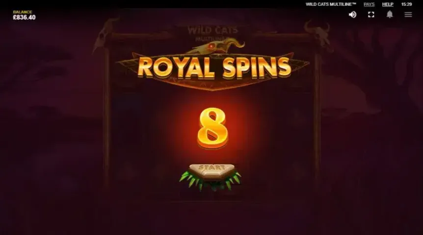 Wild Cats Multiline™ slot screenshot 6