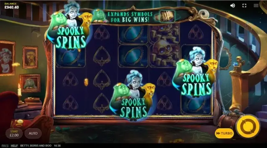 Betty, Boris And Boo slot screenshot 2