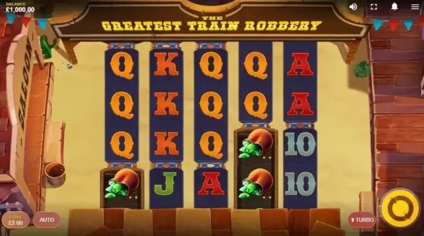 The Greatest Train Robbery slot screenshot 