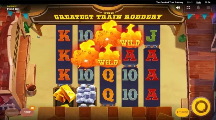 The Greatest Train Robbery slot screenshot 2
