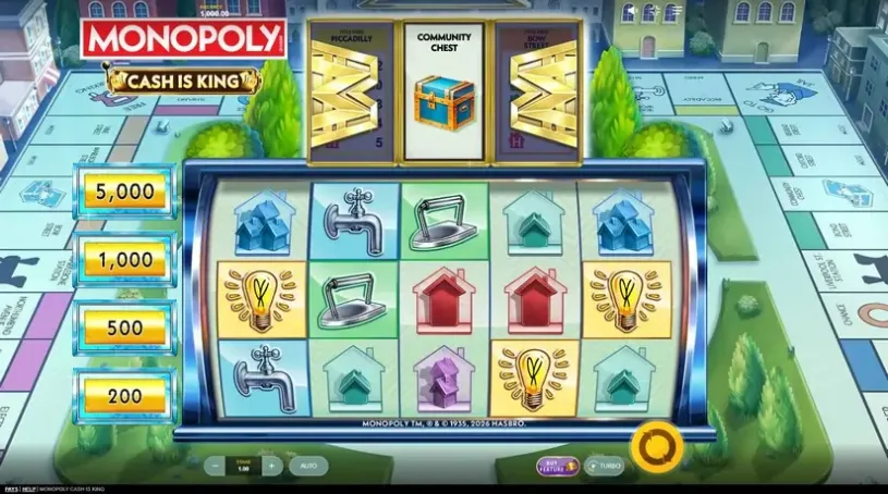Monopoly Cash is King slot screenshot 