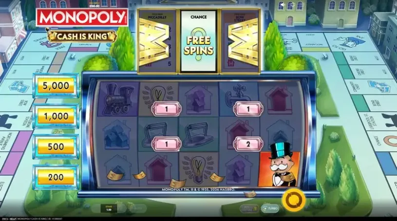 Monopoly Cash is King slot screenshot 2