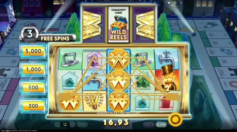 Monopoly Cash is King slot screenshot 