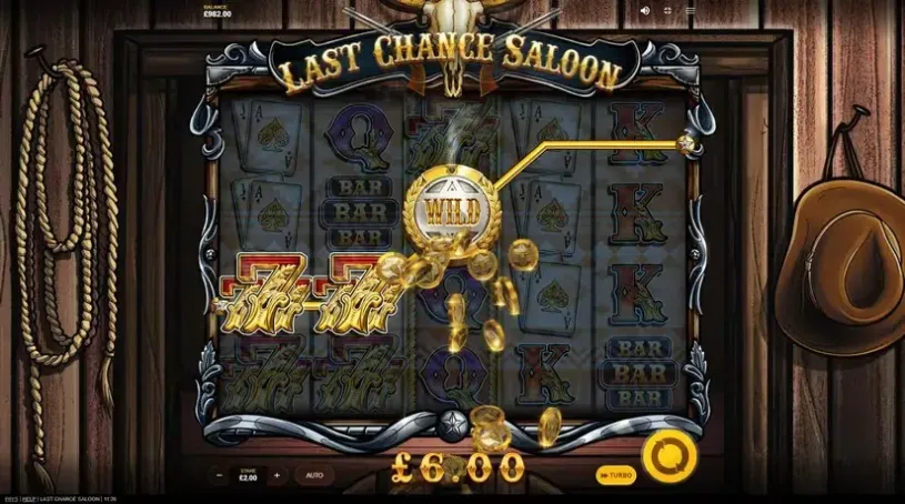 Last Chance Saloon slot screenshot 2