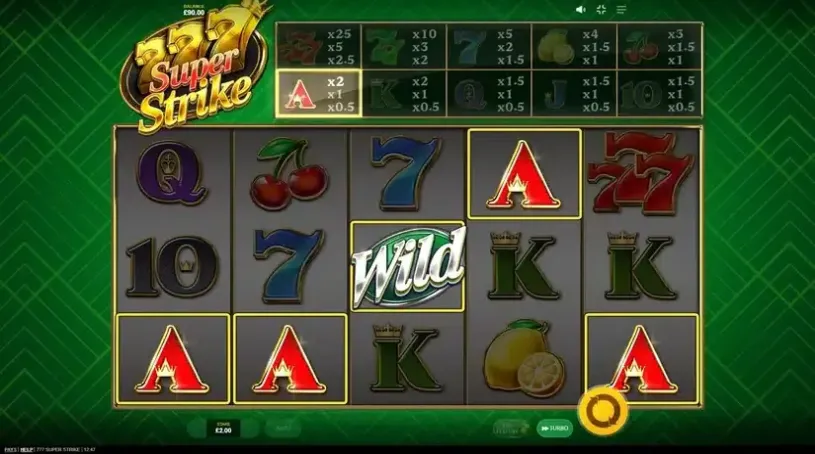 777 Super Strike slot screenshot 2