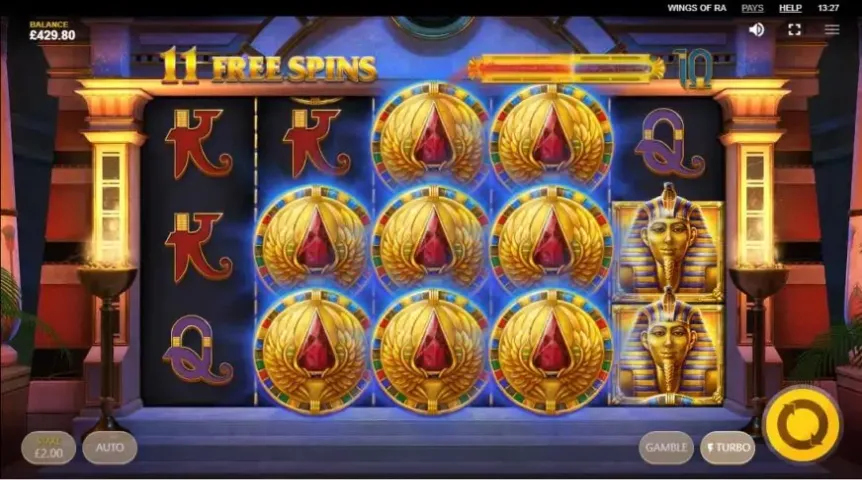 Wings of Ra slot screenshot 5