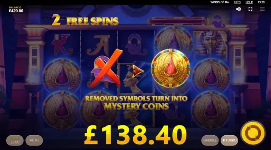 Wings of Ra slot screenshot 6