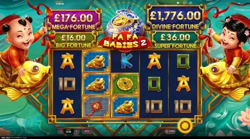 Fa Fa Babies 2 slot screenshot 